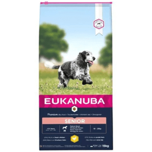 Сухой корм для собак – Eukanuba Senior Medium Chicken, 15 кг