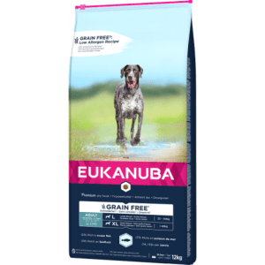 Dry dog food – Eukanuba Adult Large Ocean Fish Grain Free, 12 kg