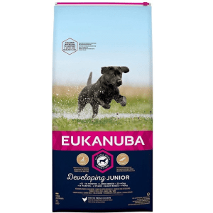 Сухой корм для щенков – Eukanuba Junior Large Breed Chicken, 15 кг