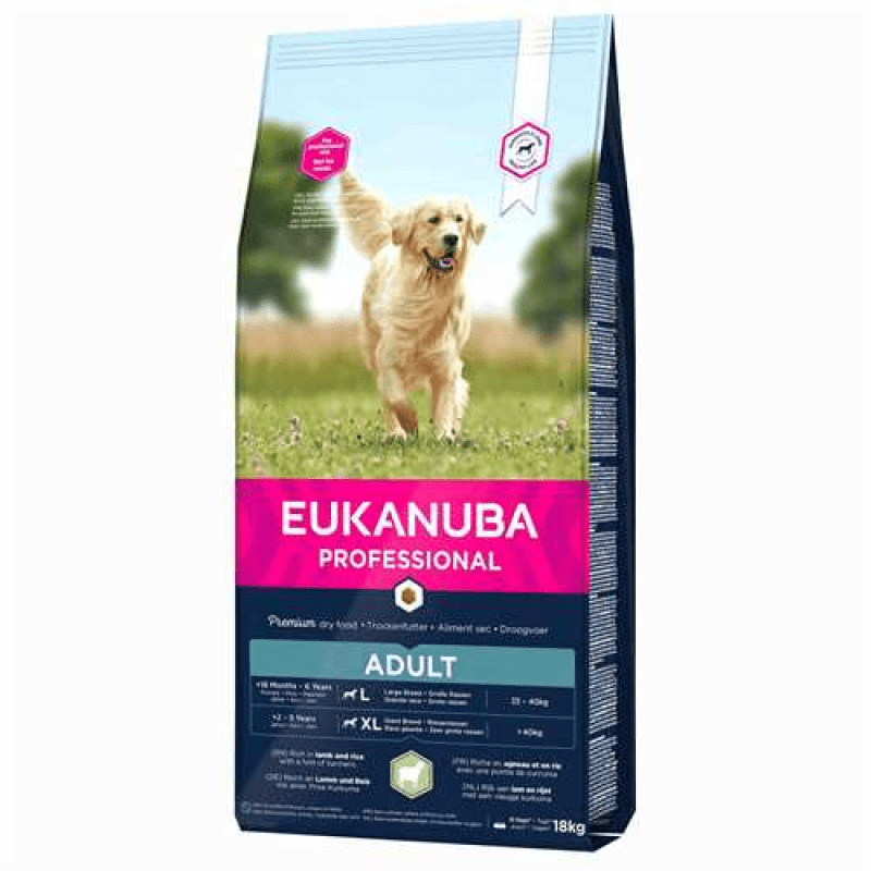 Dry dog food – Eukanuba Adult Large Lamb and Rice, 18 kg – 181Suns Dry dog food – Eukanuba Adult Large Lamb and Rice, 18 kg