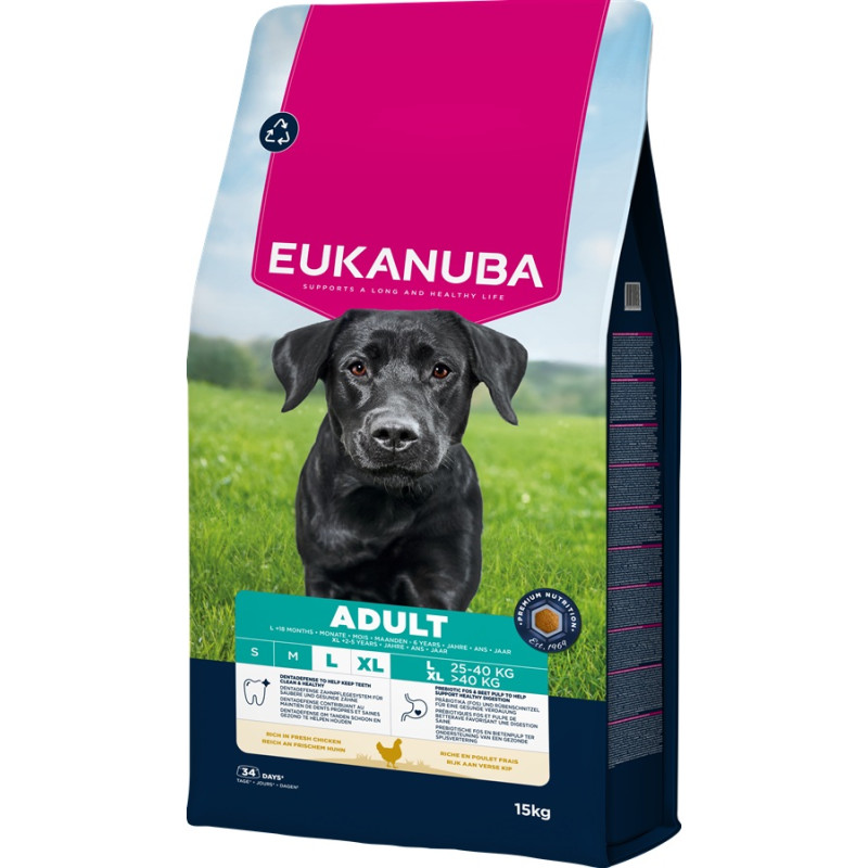 Dry dog food – Eukanuba Adult Large Chicken, 15 kg – 181Suns Dry dog food – Eukanuba Adult Large Chicken, 15 kg